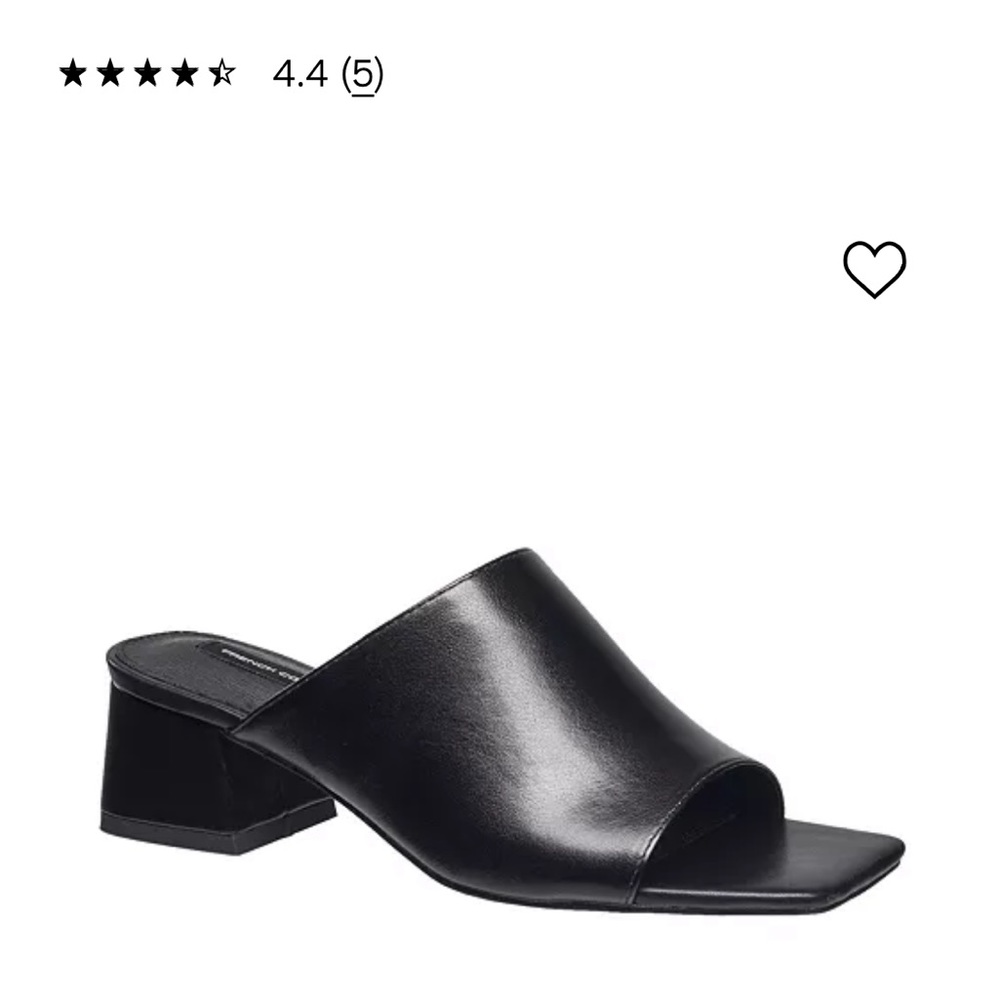 Slip on chunky heel sandal